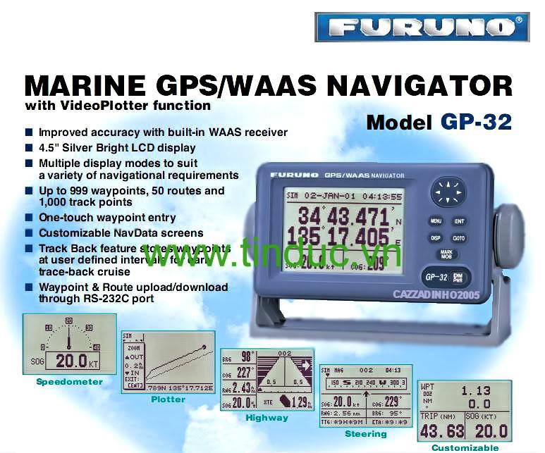 Máy định vị hàng hải Furuno GP32 GPS/WAAS